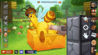 minecraft bee stuck in honey. female voice
