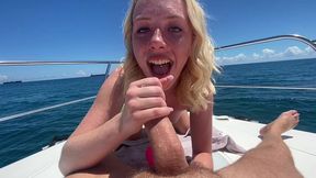 youn hot teen dixie lynn gives dee-throat and tight pussy to original milf hunter on boat