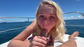 youn hot teen dixie lynn gives dee-throat and tight pussy to original milf hunter on boat