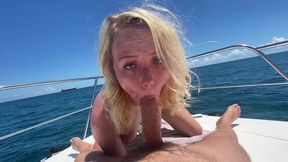 youn hot teen dixie lynn gives dee-throat and tight pussy to original milf hunter on boat