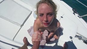 youn hot teen dixie lynn gives dee-throat and tight pussy to original milf hunter on boat