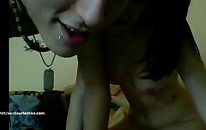 Sex underwater with brunette