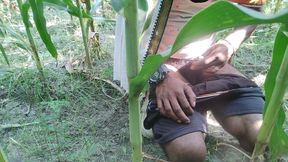 Indian Jungle Transgender Shakes Alone