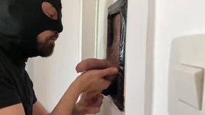 Rigid-wanking his nut