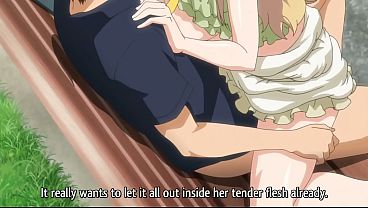 Hentai teens fucking in public park