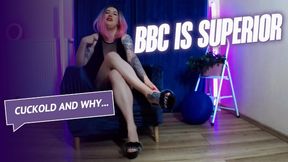 Satisfaction in Secrets - Lady Angela talking about her lovers thick big cock and how it satisfies her in a way you never could with MILF, high heels and cuckolding