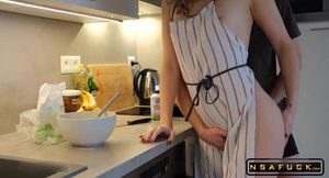 Step Sister took Banged while Cooking