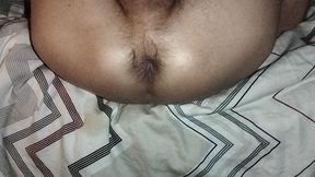 Ass filling by several black man , and me licking it clean