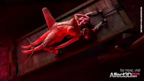 Voluptuous Vampire Seduces Bound Futanari Lover in Steamy 3D Encounter
