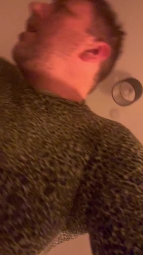 Horny Man in Bathroom