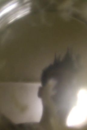 Twink Cums Into Cup of Water ( Inside Glass View ) Floating Sperm