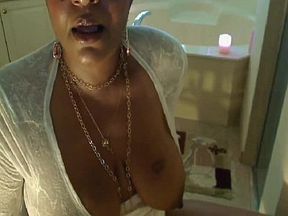 Masturbating my hard clit and wet pussy in the bathroom