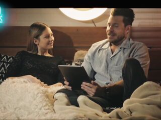 IN COUCH WITH REBECCA VOLPETTI . ITALIAN X STAR!