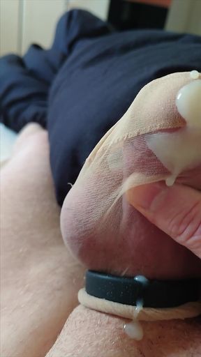 The Stocking, My Penis and Its Cum