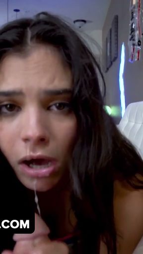 Horny Step Daughter Violet Starr Won't Stop Teasing Her Stepdad Until He Has A Boner   Clip 2