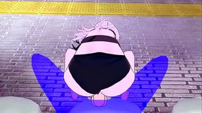 Shiori Novella gets a hot 3D creampie at the public train station