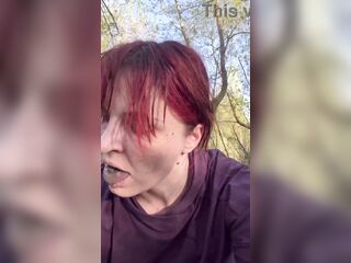 Walking with clothespins, licking foul, screwing with wooden stick