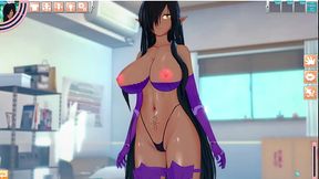 Elfa es cogida por todos sus agujeros hasta quedar agotada!