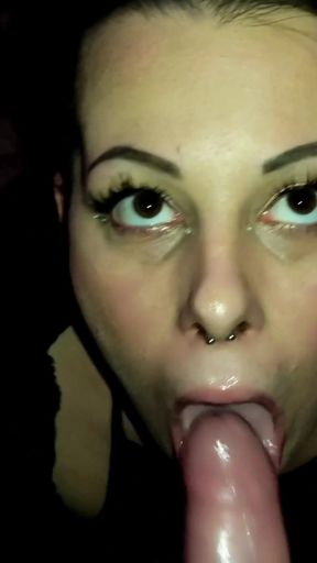 Step-sister in pigtails and fur asks for cum in her mouth   Clip 1