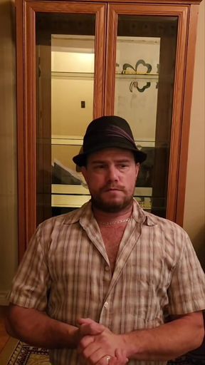 Twink Bubble Butt cleans cabinet