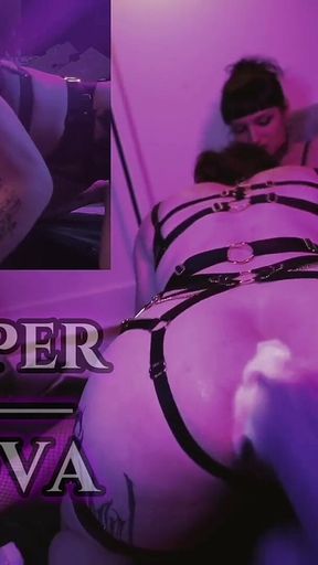 Lena Vesper Gets Dominated and Facefucked by Eris Nova While Riding Her Fuck Machine