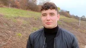 Curly-Haired Amateur Gets Fucked Hard in Car - XXX Gay