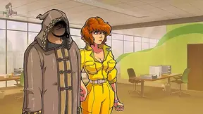 April O'Neil Trains with Akabur's Genie for Hentai Slutty Adventures