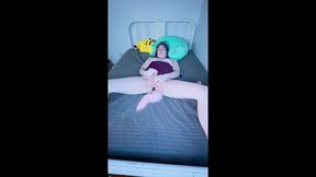 tgirl plays with her own clone a willy