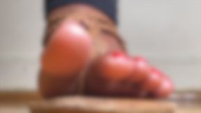 Ebony Toes Tease in Braided Sandals