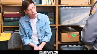 Youngperps dumb teenager criminal blows a hung cop