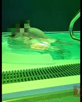 18yo Fan Spotted Me at the Public Spa and Filled Me up in the Hot Tub