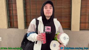 He Said He Was Straight... Until My Pink Monster Cock Showed Up - a Young Student Cheats on his Girlfriend with his Asshole