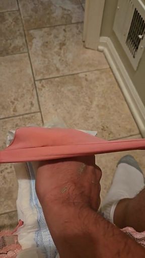 Big Maxi-pad Change   Clip 1