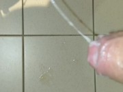 Ultimate slow motion sticky white cum explosion , big cock inked muscle men