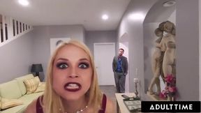 ADULT TIME - Your Furious Wife Sarah Vandella Makes You Watch As She Fucks Your Boss! CUCKOLD POV