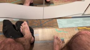 Earl Smile - Bold Orange Socks with White Stripe Details