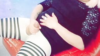 Simmy Violet spewed out while frolicking around