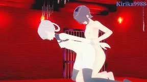 Intense night pleasure with Nazuna N usa from Yofukashi no Uta anime scene