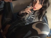Cute Spider Babe Smoking and Fucking (full vid on my 0nlyfans/ManyVids)