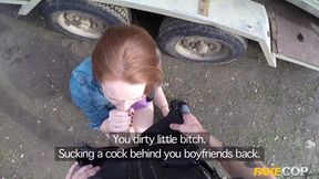 Fake Cop - Unfaithful Girlfriend Candi Coxx Cucks Her BF