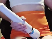 Cumming in chastity with vibrator