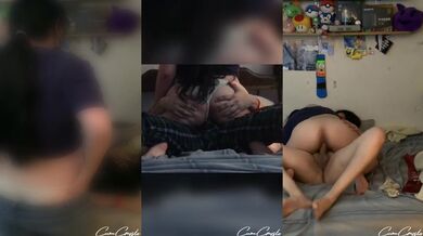 My best friend’s wife rides my big cock while his hands tie her up