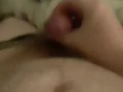 [ Short Clip ] Jerking it off in bed, no mess in sight.