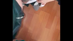 Three hot teachers in mini skirts masturbate after work