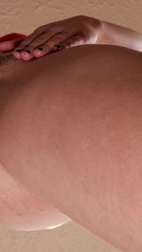 Close-up View of a Hairy Pussy