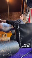 Renee Winter's Gym Frenzy: A Coregasm in Public