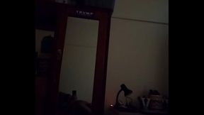 Vaibhav Jerks Off On His Bed In Front Of The Mirror In The Darkness Of His Bedroom