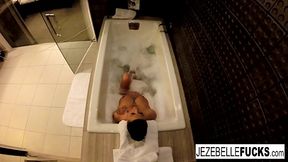 Jezebelle Bond taking a bath