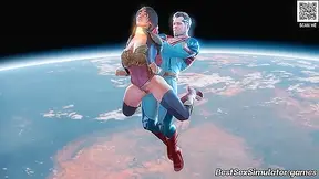 Superheroes Indulge in Taboo Lust - Supermans Secret Tryst Unfolds in 3D