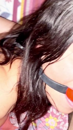 Latina Oiled in Strappado and Gagged (4k)